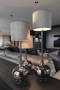 Table <b>Lamp</b> Modern Style Luxury Aluminum Metal Living Room Bedroom Decoration <b>Lamps</b> Silver Color Best Selling Top Trending - Product Image 2