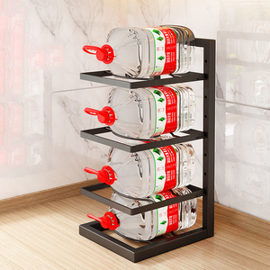 Étagère de rangement de <span class=keywords><strong>cuisine</strong></span> moderne en métal de haute qualité, style fer réglable, écologique, organisateur à 5 niveaux pour casseroles, poêles et couvercles - Product Image 4