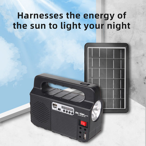 Kit solaire portable professionnel pour le camping avec panneau solaire, chargeur, lumière, radio, boîte de réseau, système d'énergie de stockage domestique - Product Image 3