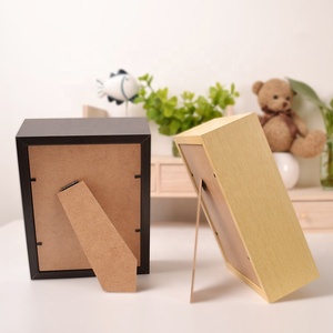 Cadre de Photo en bois de noyer noir et blanc MDF, décoration artistique, cadre de boîte à ombre 3d profonde - Product Image 3