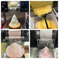 Machine à neige et à glace pilée à épaisseur réglable, machine à neige arc-en-ciel, machine à crème glacée, machine à glace pilée Bingsu