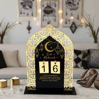 HYLCH1770 Acryl Eid Countdown UV-gedruckte laser geschnittene Verzierung