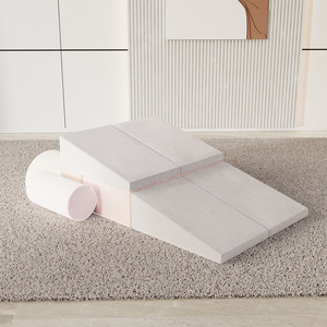 Children's Modular <b>Sofa</b> Light Gray Multi-functional Folding For <b>Kids</b> And Pets - Product Image 1