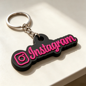 Customized NFC tag Logo printed tag Waterproof silicone NFC Keychain phone tag 13.56MHz social media - Product Image 3