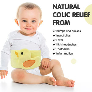 Alivio para Cólicos, Gases y Estómago Enfadado en Bebés, Envoltura Térmica Natural para el Abdomen con Semillas de Lino para Recién Nacidos - Product Image 2