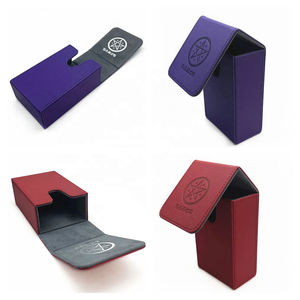 Boîte de rangement pour jeu de tarot de style espagnol MIO en cuir PU pour le rangement intérieur des cartes de tarot, des dés et des jeux d'échecs pour enfants - Product Image 1