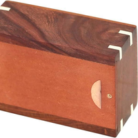 Urne funéraire en bois pour animaux de compagnie, boîte à cendres avec empreinte de patte, urne commémorative pour chat et chien
