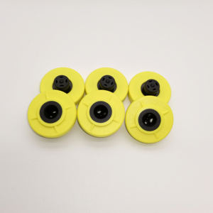 Ensemble d'étiquettes d'oreille RFID UHF ultra-minces en deux parties avec design bouton femelle et mâle pour l'identification du bétail - Product Image 1