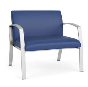 Silla bariátrica de estilo contemporáneo con asientos de área de recepción de vinilo sanitario - Product Image 1