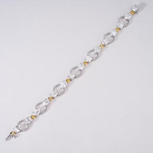 กำไลข้อมือทองคำแท้ 14K ประดับเพชรเลี้ยงในห้องปฏิบัติการสำหรับผู้หญิง เครื่องประดับหรูหราพร้อมเพชรระยิบระยับและดีไซน์สง่างามเหนือกาลเวลา - Product Image 5