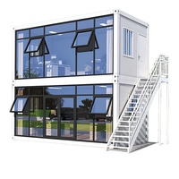 Maison mobile portable 2-3 chambres, conteneur pliable 20ft 40ft, abri étanche prêt à l'emploi pour appartement