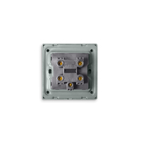 VBQN Offre Spéciale Design moderne 20A noir simple ou double pôle électrique taille standard contrôle de la lumière PC interrupteurs muraux
