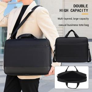 Sac à bandoulière professionnel 15,6 pouces à prix de gros, mallette étanche personnalisée pour ordinateur portable avec double chaîne - Product Image 6