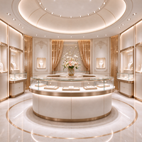 Agencement complet de magasin de bijoux de luxe français : solution personnalisée tout-en-un pour l'aménagement intérieur