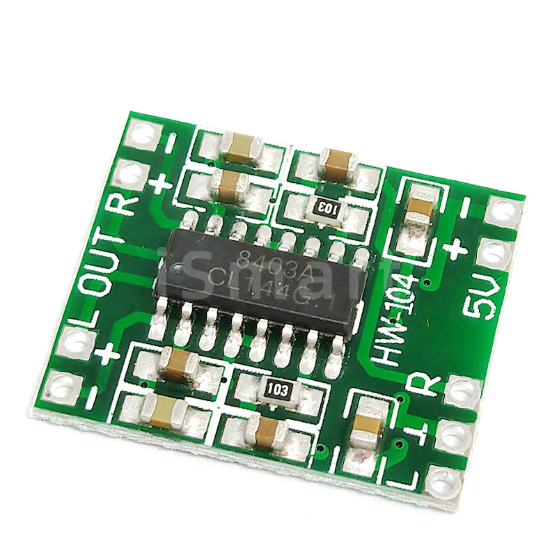 I-SMART PAM8403 Супер Мини цифровой усилитель доска 2*3 Вт класса D Цифровой 2,5 5В Плата усилителя мощности эффективный