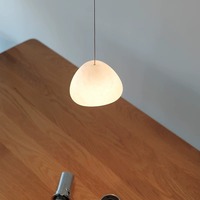 Lampe suspendue triangulaire irrégulière nordique en imitation marbre, LED anti-éblouissement, pour salle à manger et chambre à coucher, directement de l'usine