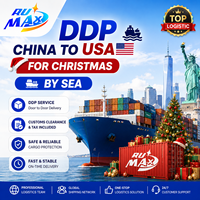 Expédition de décorations de Noël de la Chine vers les États-Unis par fret maritime DDP, service logistique porte-à-porte Amazon FBA