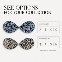 Soutien-gorge adhésif sans couture à imprimé léopard personnalisé avec adhésif en silicone invisible haute adhérence pour robes dos nu