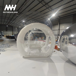 Casa Gonfiabile in PVC con Piattaforma Rimbalzante, Tenda a Bolla Gonfiabile, Tenda a Cupola con Palloncini, Materasso ad Aria per Esterni - Product Image 5