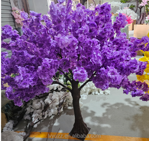 Arbre de table artificiel en fleurs de cerisier de 1 m, 1,5 m avec branches remplaçables, branches courbées artificielles pour mariages en extérieur - Product Image 3