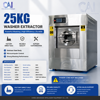 25kg Stainless Steel Fully Automatic Industrial Suspended Washer Extractor Commercial for Hotel and Dormitory