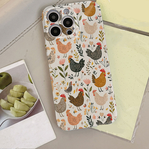 Coque de <span class=keywords><strong>téléphone</strong></span> rigide en PC avec motif de feuille de fleur et impression photo pour iPhone 8 X Xr Xs 11 12 13 14 15 16 17 Pro Max - Product Image 2