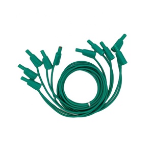 60cm 100cm 200cm fiche banane cordon de <span class=keywords><strong>Test</strong></span> 4mm empilable laboratoire pour câble de <span class=keywords><strong>Test</strong></span> en caoutchouc souple PVC isolation fil de cuivre laboratoire - Product Image 4