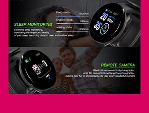 Lemfo — montre connectée D18, moniteur de fréquence cardiaque, plusieurs modes de Sport disponibles - Product Image 6