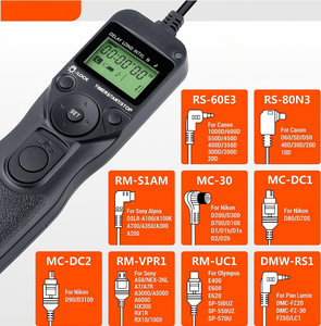 Hongxing RM-VPR1 hẹn giờ kỹ thuật số điều khiển từ xa máy ảnh DSLR chụp hẹn giờ điều khiển từ xa thích hợp cho sonya7 A6000 S1 - Product Image 6