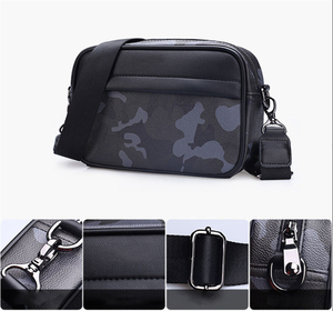 Sac à bandoulière en cuir personnalisé, sacs à bandoulière pour hommes, sacs messagers en cuir PU tissé de luxe pour hommes, design - Product Image 4