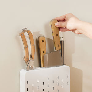 キッチン取り付けハンギングラック収納オーガナイザーセット壁棚ポット蓋ホルダーフック付き食器棚ホルダーカスタマイズロゴ - Product Image 2