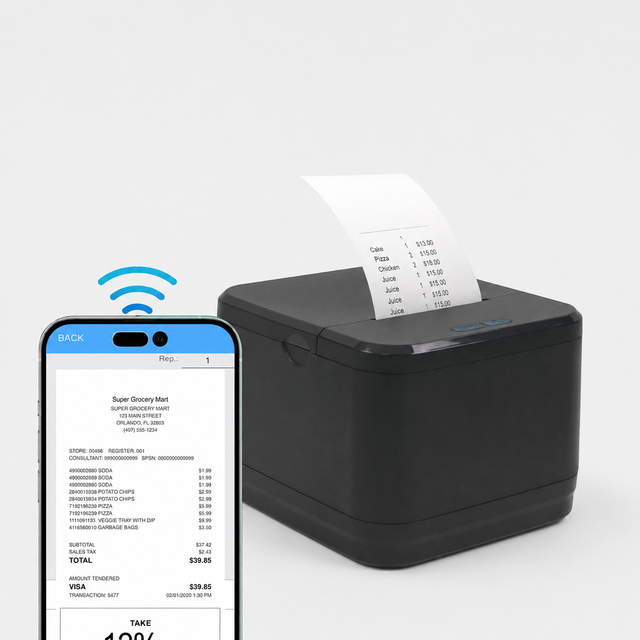 NORGEE N5801 58mm Thermal Receipt Printer Factory Price USB Type-C LAN for Wi-Fi POS Printer for Retail Stock 1-Year