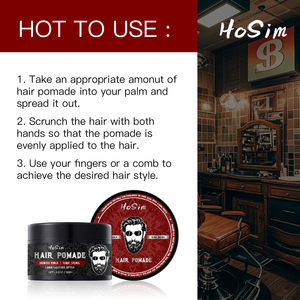 Per la cura dei capelli da uomo cera per capelli con pomata per capelli a tenuta alta per uomini - Product Image 5