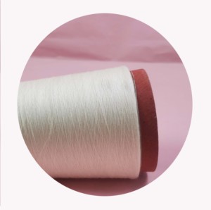 ราคาต่ําและมียอดขายสูงสุด แหวนปั่นสีขาว เลนซิ่ง 80% โมดัล / ผลิตภัณฑ์เส้นด้ายไหม 20% Ne30s - Product Image 6