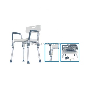 썬케어 고품질 등받이 있는 팔걸이 샤워 의자(K D) 욕실 안전 장비 - Product Image 2