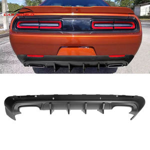 Nouveau diffuseur de pare-chocs arrière en plastique noir mat style V1 avec découpes pour crochet de remorquage pour Dodge <span class=keywords><strong>Challenger</strong></span> 15-23 – Ventes flash usine - Product Image 6