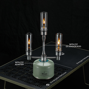 Lampe de camping vintage Campingmoon Frost abat-jour lanterne à gaz en verre transparent abat-jour extérieur à gaz - Product Image 5