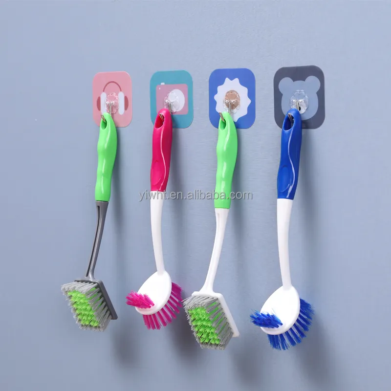 Wholesale Multifunctional long hand household plastic durable ergonomics cleaning scrub brush