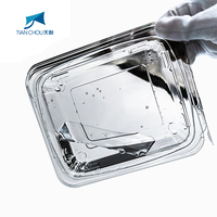 Vente en gros en usine de boîtes d'emballage à biscuits à clapet transparentes jetables pour animaux de compagnie boîtes à salade blister en plastique transparent