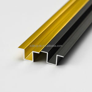 Hợp kim nhôm Dải ngoằn ngoèo lõm lồi u-thẻ rãnh tường gạch Gốm Viền nền tường trang trí dải - Product Image 2