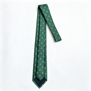 Cravatta Natalizia Personalizzabile in Poliestere con Stampa Babbo Natale e Pupazzo di Neve, Cravatta Formale da Uomo per Feste Natalizie, Regalo di Natale, Eventi Aziendali - Product Image 2