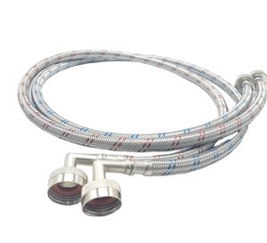 Mangueras de llenado para lavadora, 5 pies, paquete de 2 mangueras de llenado para lavadora en frío y caliente - Product Image 1