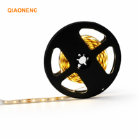 Bande lumineuse LED 12V 2835, 60 LED/m, 8mm, simple rangée, PCB nu, 6500K, Ra80, 600lm/m, IP20, télécommande, dimmable, avec ruban adhésif 3M