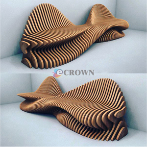 Luxury Service Bench Co Solid Woodle <strong>Models</strong> Public Seat for Chair Design Good Quality Mall - Product Image 6