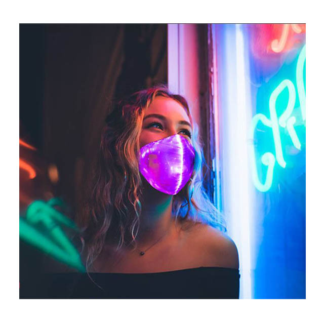 Светящаяся светодиодная маска для вечеринки на Хэллоуин Amazon цветная светящаяся маска PM2.5 с фильтром из активированного угля защитная маска для дискотеки
