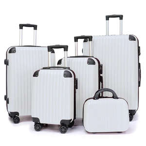 2026 New Customized Modern Aluminum Alloy <b>Trolley</b> <b>Luggage</b> ABS Hard Shell Lightweight Handheld Double Zipper TSA Lock <b>Luggage</b> Set - Product Image 2
