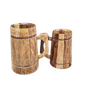 Eco-Friendly <b>Cute</b> Handmade Natural Wooden <b>Mugs</b> for Coffee Tea Beer Water-High Quality - Product Image 1