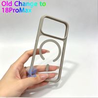 Coque magnétique transparente colorée avec grande fenêtre pour appareil photo pour iPhone 14 15 16 17, transforme l'apparence de votre ancien téléphone en look 18 Pro Max
