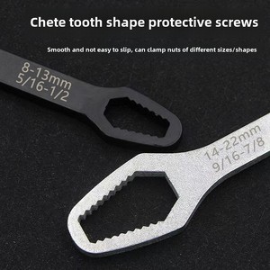 Chiave a doppio anello industriale multifunzione con foro esagonale 8-22mm in acciaio al carbonio per viti dadi personalizzabili - Product Image 2