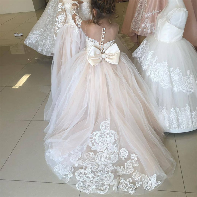 white ball gown with sleeves wedding dress